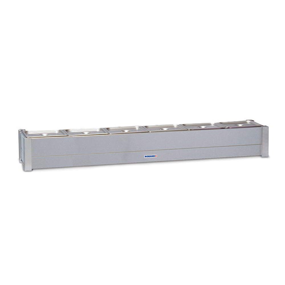 Roband Hot Bain Marie 6 x 1/2 size, pans not included, single row