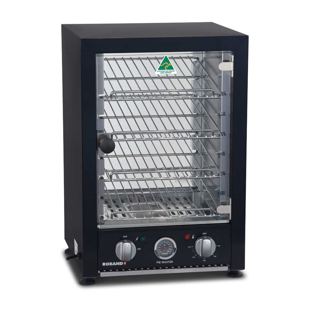 Roband Pie and Food Warmer in Black, 25 pies with light 10Amp