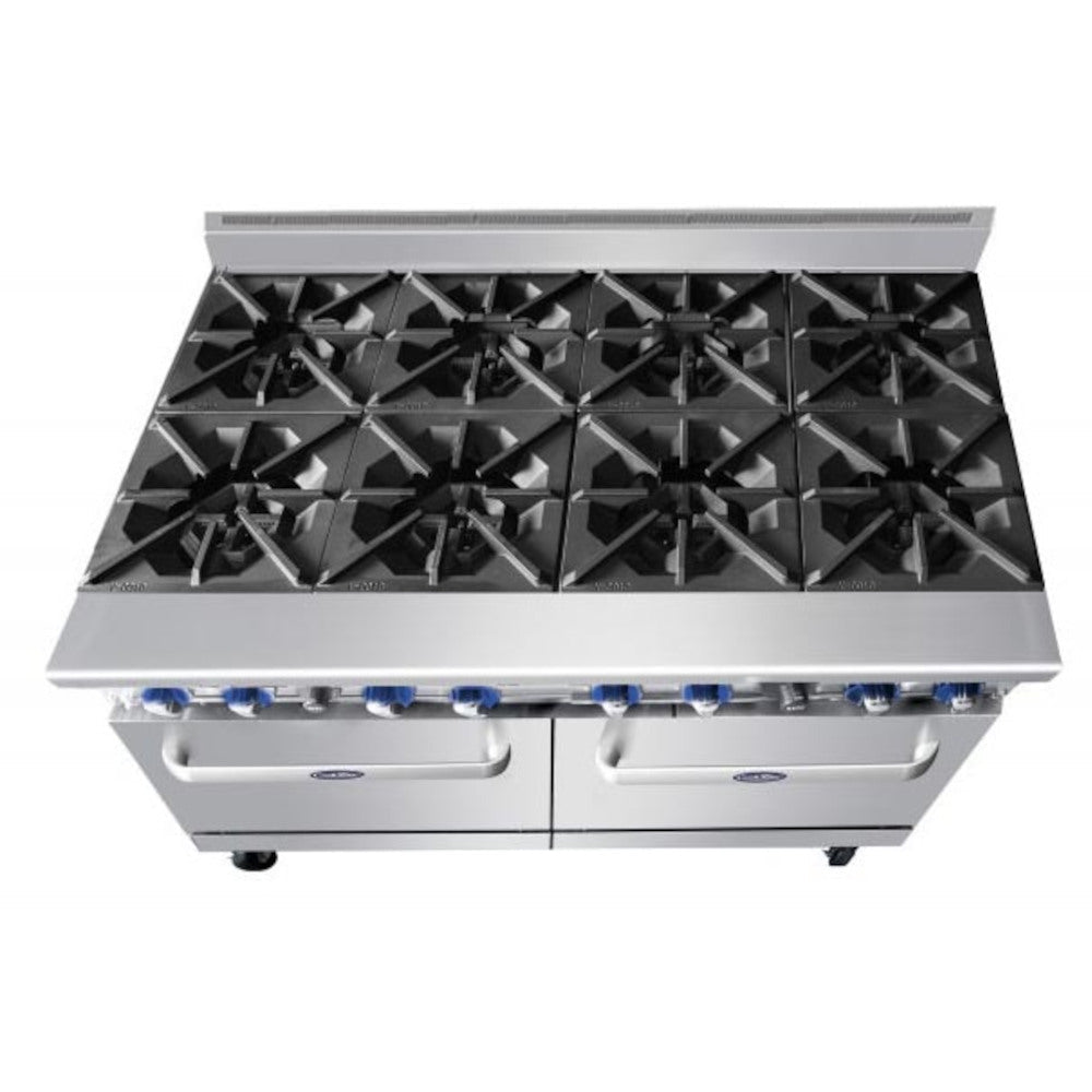 CookRite Eight Burner Gas Cooktop with Oven - 1200mm width - LPG