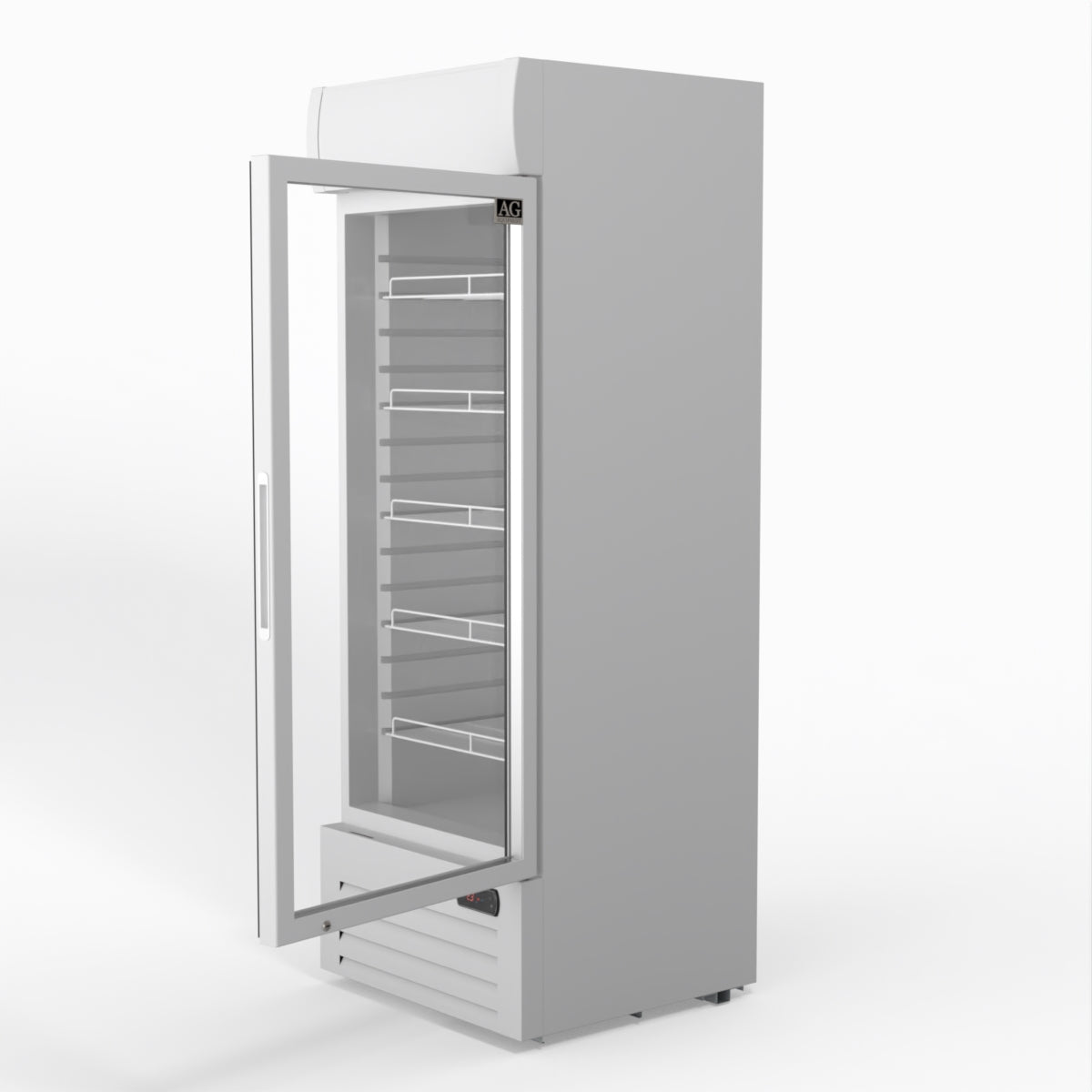 515L Upright Glass Door Display/Drinks Fridge - White with Light Box
