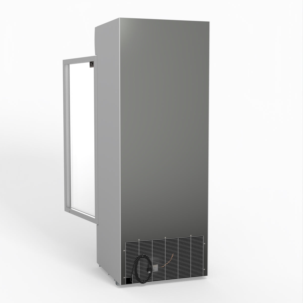 515L Upright Glass Door Display/Drinks Fridge - White with Light Box