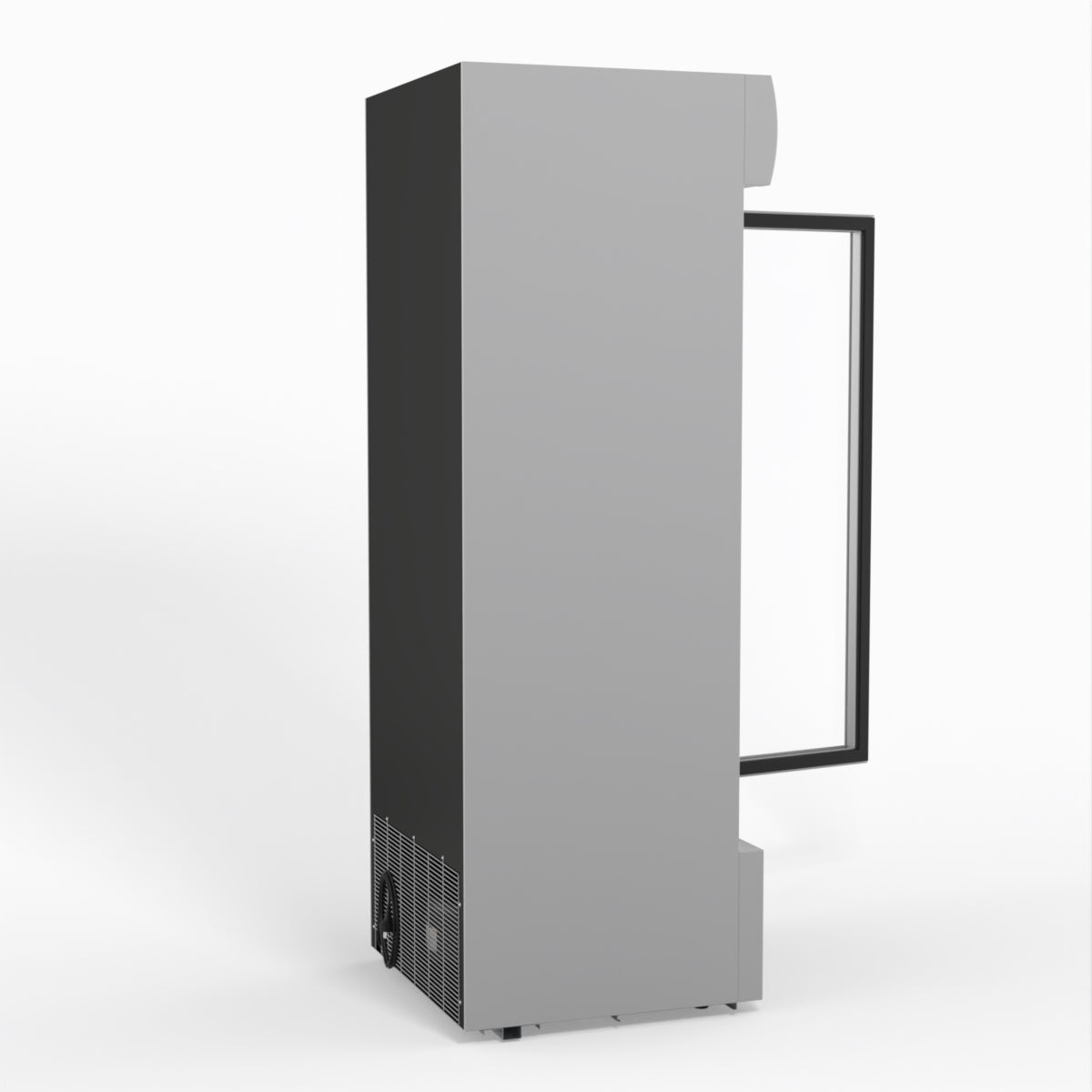 515L Upright Glass Door Display/Drinks Fridge - White with Light Box