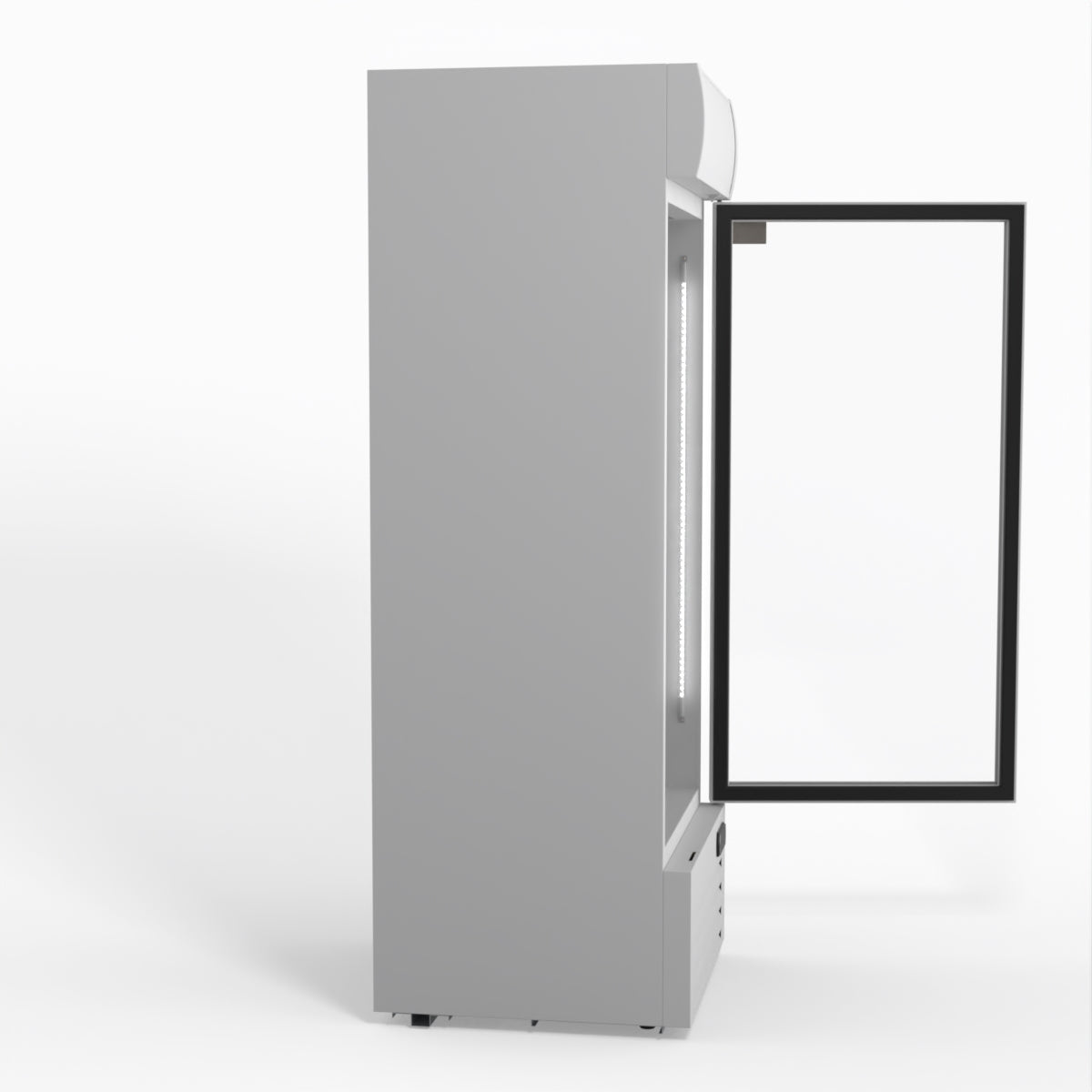 515L Upright Glass Door Display/Drinks Fridge - White with Light Box