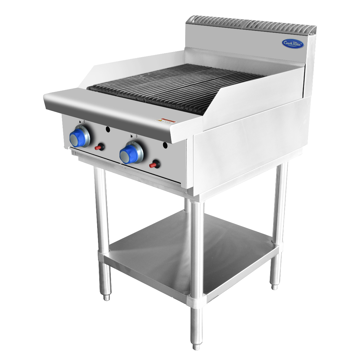 CookRite Two Burner Chargrill - 600MM width - Natural Gas