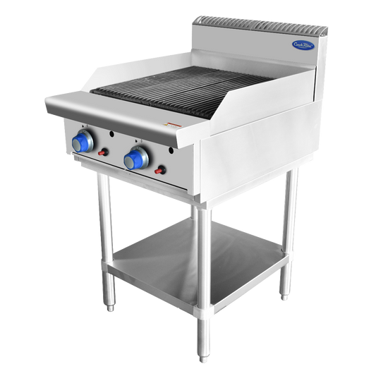 CookRite Two Burner Chargrill - 600MM width - Natural Gas