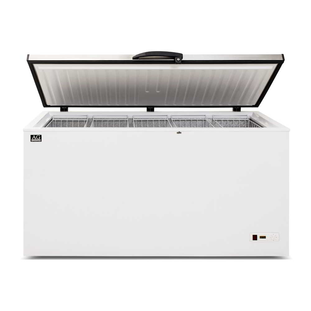 Stainless Lid Chest Freezer - 450 Litres