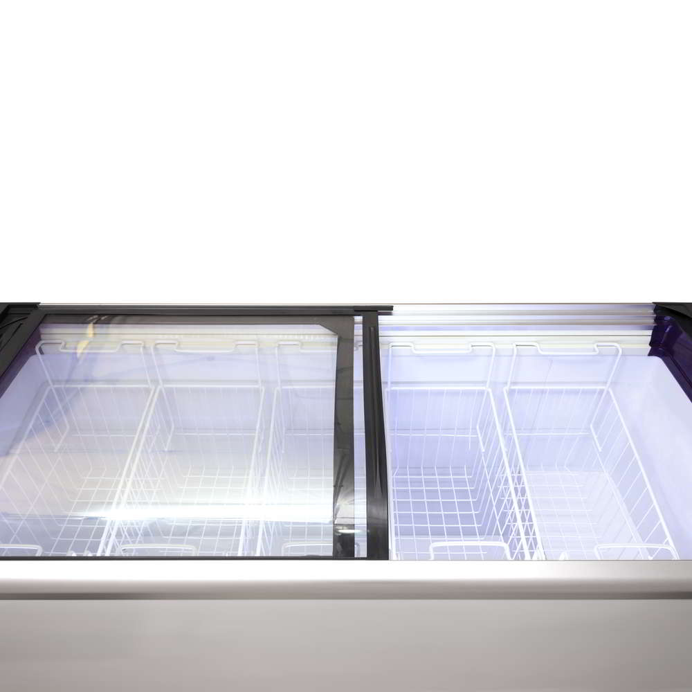 Sliding Glass Door Chest Freezer - 445 Litre