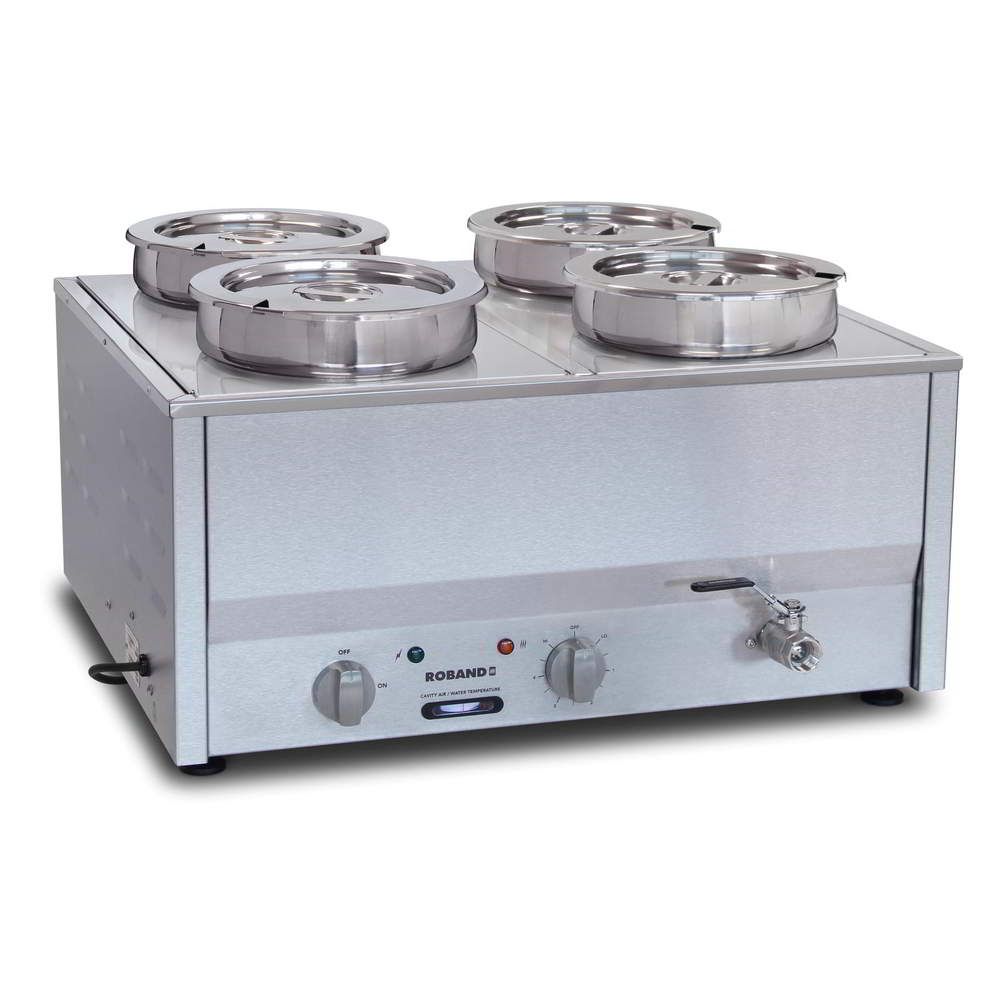 Roband Counter Top Bain Marie 4 x 200mm round pots
