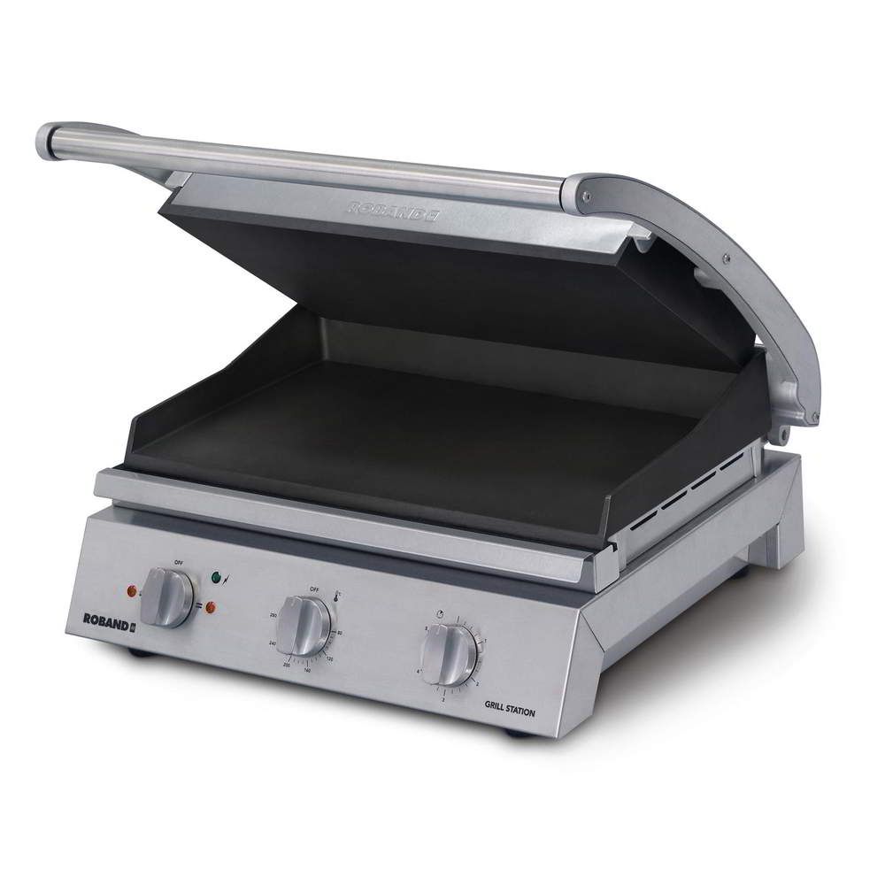 Roband Grill Station 8 slice, smooth non stick plates 10Amp