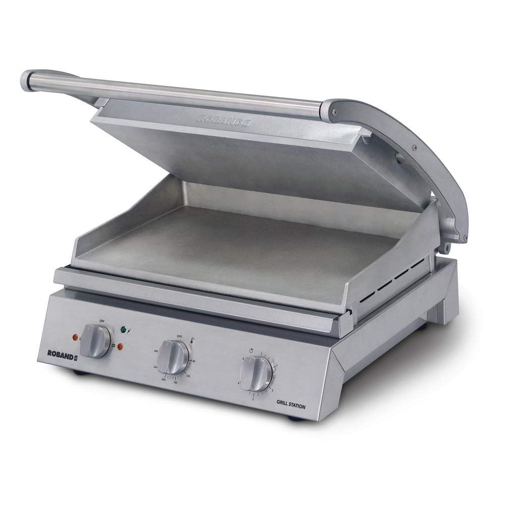 Roband Grill Station 8 slice, smooth plates, 15Amp