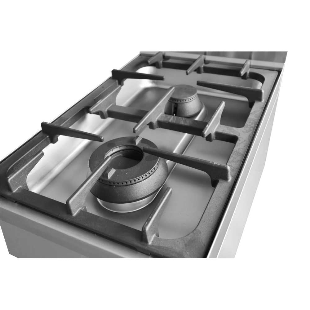CookRite Benchtop Gas Cooktop 400mm width – Natural Gas